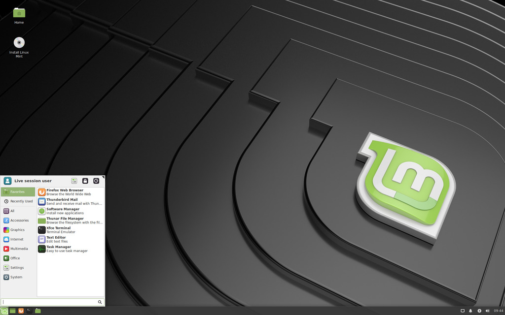 Linux Mint 19.2 Xfce Desktop